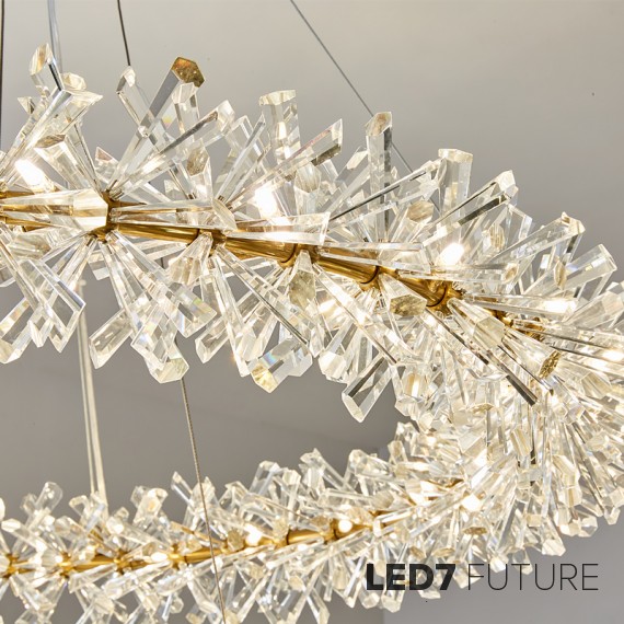 Loft Industry Modern - Stalactite 19 Circle Chandelier